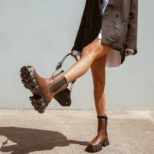 Brown combat Chelsea boot (Won’t ship till July- moving)